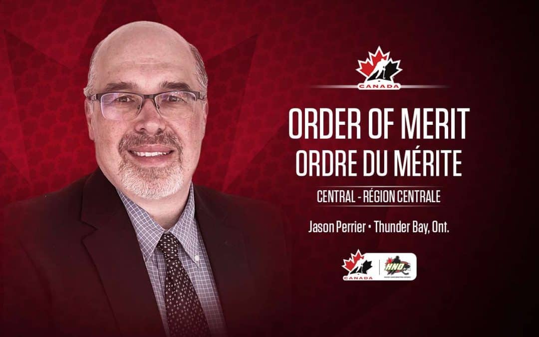 Former HNO President Jason Perrier Awarded Hockey Canada’s Order of Merit Award